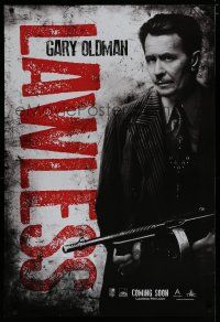 6m485 LAWLESS teaser DS 1sh '12 cool image of Gary Oldman w/tommy gun!