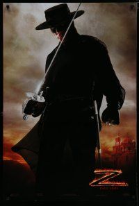 6m495 LEGEND OF ZORRO teaser DS 1sh '05 great image of Antonio Banderas in the title role!