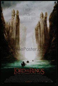 6m517 LORD OF THE RINGS: THE FELLOWSHIP OF THE RING advance 1sh '01 Tolkien, Argonath!