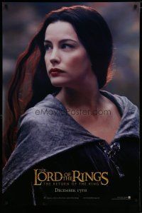 6m524 LORD OF THE RINGS: THE RETURN OF THE KING teaser DS 1sh '03 sexy Liv Tyler as Arwen!
