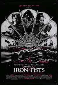 6m541 MAN WITH THE IRON FISTS advance DS 1sh '12 Russell Crowe, sexy Lucy Liu, RZA in title role!