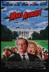 6m544 MARS ATTACKS! 1sh '96 directed by Tim Burton, Jack Nicholson, Glenn Close, Brosnan!