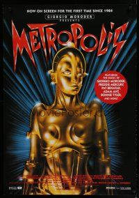 6m560 METROPOLIS 1sh R10 Fritz Lang classic, completely different female robot image!