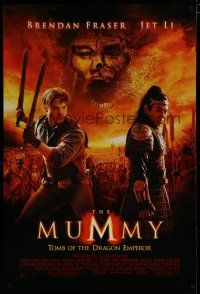 6m576 MUMMY: TOMB OF THE DRAGON EMPEROR DS 1sh '08 Brendan Fraser and Jet Li, cool image!