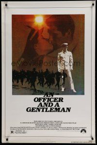 6m607 OFFICER & A GENTLEMAN 1sh '82 Richard Gere & Debra Winger in love & in the U.S. Navy!
