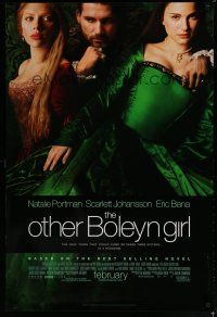 6m611 OTHER BOLEYN GIRL advance DS 1sh '08 Natalie Portman & sexy Scarlett Johansson, Eric Bana!