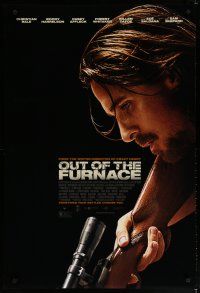 6m614 OUT OF THE FURNACE DS 1sh '13 Christian Bale w/rifle, sometimes battles choose you!