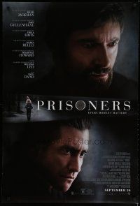 6m649 PRISONERS advance DS 1sh '13 image of Hugh Jackman & Jake Gyllenhaal!