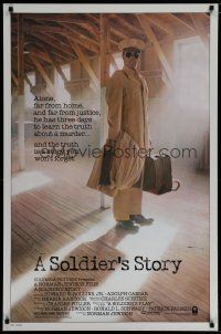 6m732 SOLDIER'S STORY 1sh '84 full-length image of World War II lawyer Howard E. Rollins!