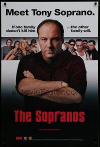 6m733 SOPRANOS tv poster '99 meet James Gandolfini as Tony Soprano, a new original series!