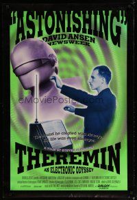 6m782 THEREMIN AN ELECTRONIC ODYSSEY 1sh '94 images of the inventor with his invention!