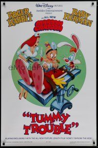 6m803 TUMMY TROUBLE int'l DS 1sh '89 Roger Rabbit & sexy Jessica with doctor Baby Herman!