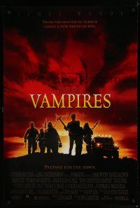 6m809 VAMPIRES DS 1sh '98 John Carpenter, James Woods, cool vampire hunter image!