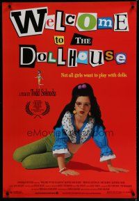 6m821 WELCOME TO THE DOLLHOUSE 1sh '95 Todd Solondz, Heather Matarazzo in wild outfit!