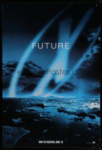 6m845 X-FILES style B teaser 1sh '98 David Duchovny, Gillian Anderson, Martin Landau, future!