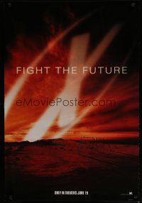 6m846 X-FILES style C teaser 1sh '98 David Duchovny, Gillian Anderson, Fight the Future!