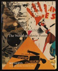 6p060 SOTHEBY'S LOS ANGELES 12/14/96 auction catalog '96 The World of Movie Posters, color images!