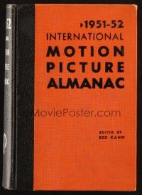 6p251 1951-52 INTERNATIONAL MOTION PICTURE ALMANAC hardcover book '52 filled with information!