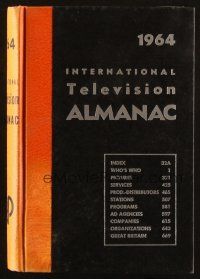 6p253 1964 INTERNATIONAL TELEVISION ALMANAC hardcover book '64 filled with information!