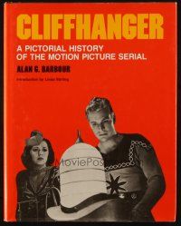 6p277 CLIFFHANGER: A PICTORIAL HISTORY OF THE MOTION PICTURE SERIAL hardcover book '77 cool!