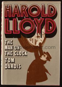 6p324 HAROLD LLOYD THE MAN ON THE CLOCK hardcover book '83 illustrated biography of the comedian!