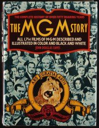 6p349 MGM STORY: THE COMPLETE HISTORY OF FIFTY ROARING YEARS hardcover book '77 cool!