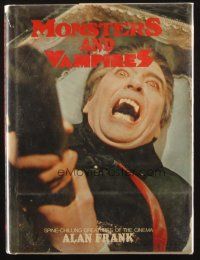 6p352 MONSTERS & VAMPIRES English hardcover book '76 wonderful horror images, many in color!