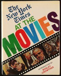 6p366 NEW YORK TIMES AT THE MOVIES hardcover book '79 filled with images from classic films!