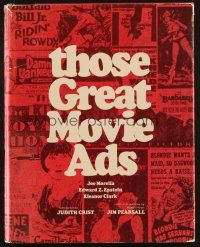 6p409 THOSE GREAT MOVIE ADS hardcover book '72 filled with cool poster images!