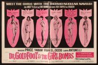 6p540 DR. GOLDFOOT & THE GIRL BOMBS pressbook '66 Mario Bava, Vincent Price & sexy ladies!