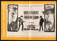 6p670 LAST TRAIN FROM GUN HILL pressbook '59 Kirk Douglas, Anthony Quinn, directed by John Sturges!