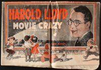 6p728 MOVIE CRAZY pressbook '32 many great images of funnyman Harold Lloyd & Constance Cummings!
