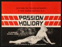 6p769 PASSION HOLIDAY pressbook '63 Lust and Adventure in the Torrid Tropics!
