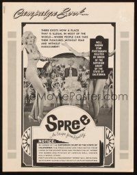 6p849 SPREE pressbook '67 sexy dancers Jayne Mansfield & Juliet Prowse in Las Vegas!