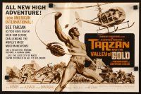 6p866 TARZAN & THE VALLEY OF GOLD pressbook '66 art of Henry throwing grenade at helicopter!