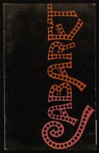 6p151 CABARET program book '72 Liza Minnelli sings & dances in Nazi Germany, directed by Bob Fosse