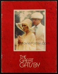 6p178 GREAT GATSBY souvenir program book '74 Robert Redford, Mia Farrow, F. Scott Fitzgerald