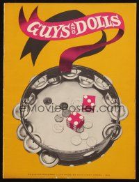 6p180 GUYS & DOLLS stage play souvenir program book '61 starring Dan Dailey & Janis Paige!
