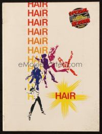 6p182 HAIR souvenir program book + record '79 Milos Forman, Treat Williams, let the sun shine in!
