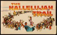 6p183 HALLELUJAH TRAIL souvenir program book '65 John Sturges, great wagon train art!