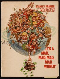 6p192 IT'S A MAD, MAD, MAD, MAD WORLD souvenir program book '64 great art by Jack Davis!