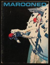 6p206 MAROONED souvenir program book '69 astronauts Gregory Peck & Gene Hackman!
