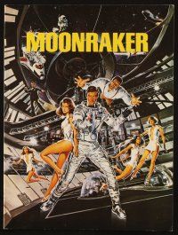 6p210 MOONRAKER souvenir program book '79 Roger Moore as James Bond, Lois Chiles, Richard Kiel!