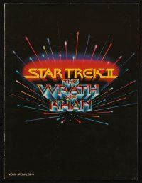 6p231 STAR TREK II souvenir program book '82 The Wrath of Khan, Leonard Nimoy, William Shatner