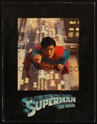 6p236 SUPERMAN souvenir program book '78 comic book hero Christopher Reeve, great images!