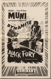 6p458 BLACK FURY pressbook R56 coal miner union organizer Paul Muni, directed by Michael Curtiz