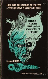 6p510 CRY OF THE BANSHEE pressbook '70 Edgar Allan Poe probes new depths of terror!
