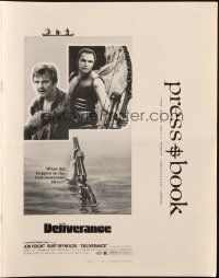 6p523 DELIVERANCE pressbook '72 Jon Voight, Burt Reynolds, Ned Beatty, John Boorman classic!