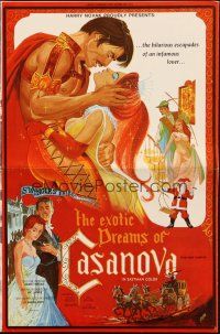 6p561 EXOTIC DREAMS OF CASANOVA pressbook '71 the hilarious escapades of an infamous lover!