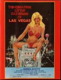 6p617 GREATEST LITTLE CATHOUSE IN LAS VEGAS pressbook'82 art of sexy Rhonda Jo Petty on slot machine